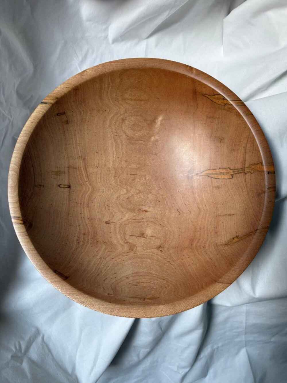 Warren Carpenter Ambrosia Maple Bowl • Hand‑Turned • Signed Artisan Piece